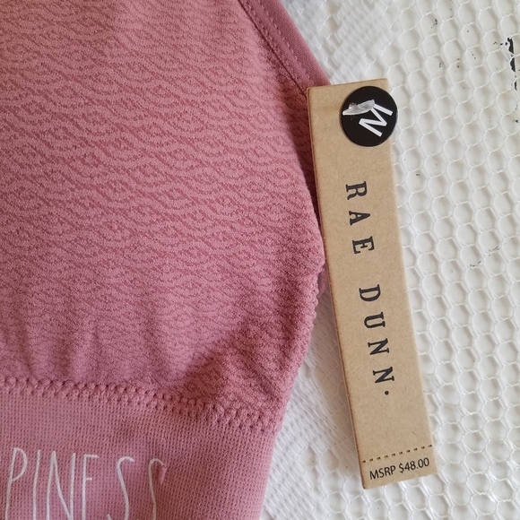 NWT Rae Dunn 3 piece Seamless Set pink navy Size Medium - Picture 4 of 11